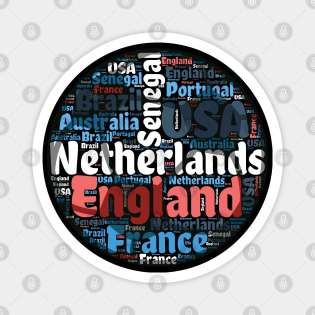 World Soccer Ball Magnet by Etopix